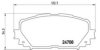 BREMBO P 83 101 Brake Pad Set, disc brake